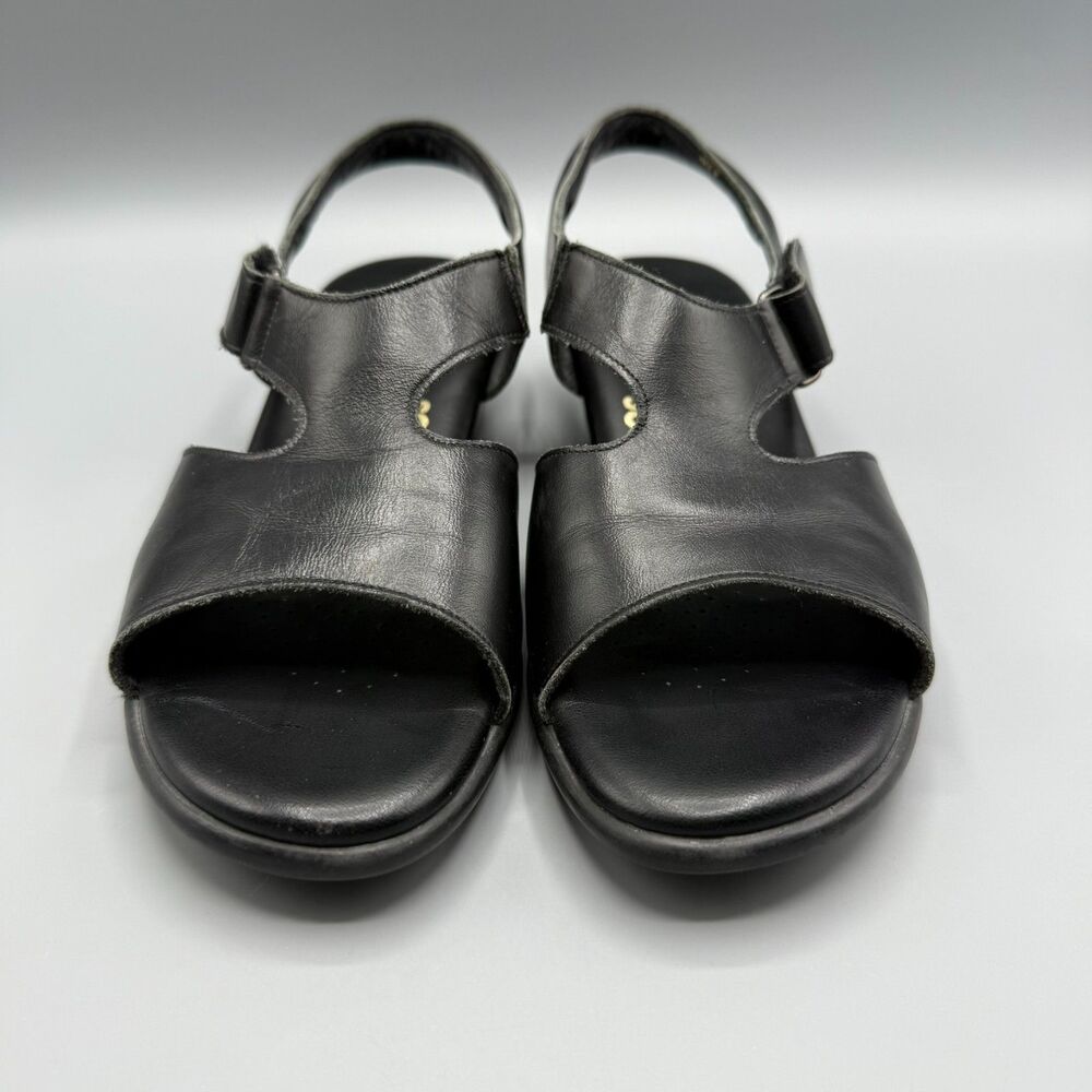 SAS Womens Sandal Suntimer Black Leather Slingback Shoes Size 8 M - Picture 3 of 8